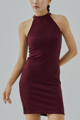 Siena Halter Neck Bodycon Mini Dress